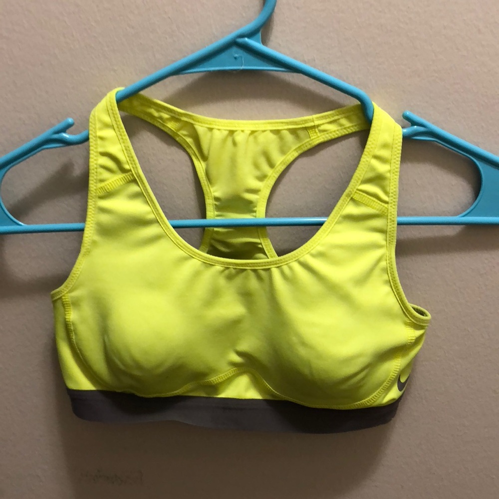 Nike Neon Yellow Sports Bra